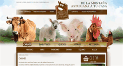 Desktop Screenshot of productoscarnicosdeasturias.com